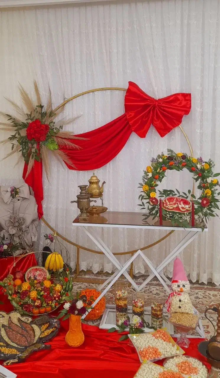 سفره آرایی و میوه آرایی یلدا|خدمات پذیرایی، مراسم|نیشابور, امام|دیوار