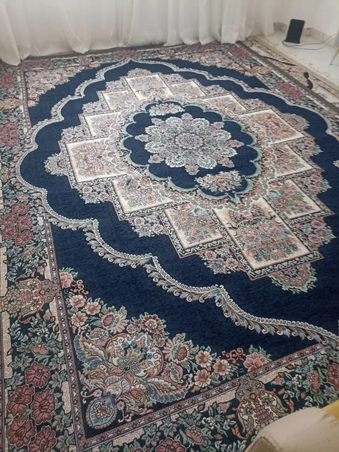 روفرشی12متری مخمل یزد کاملا نو|روفرشی|قم, پردیسان|دیوار