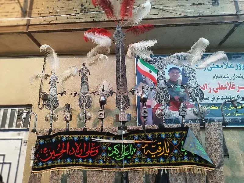 علمات محرم علم|کلکسیون اشیاء عتیقه|کاشان, عربها|دیوار