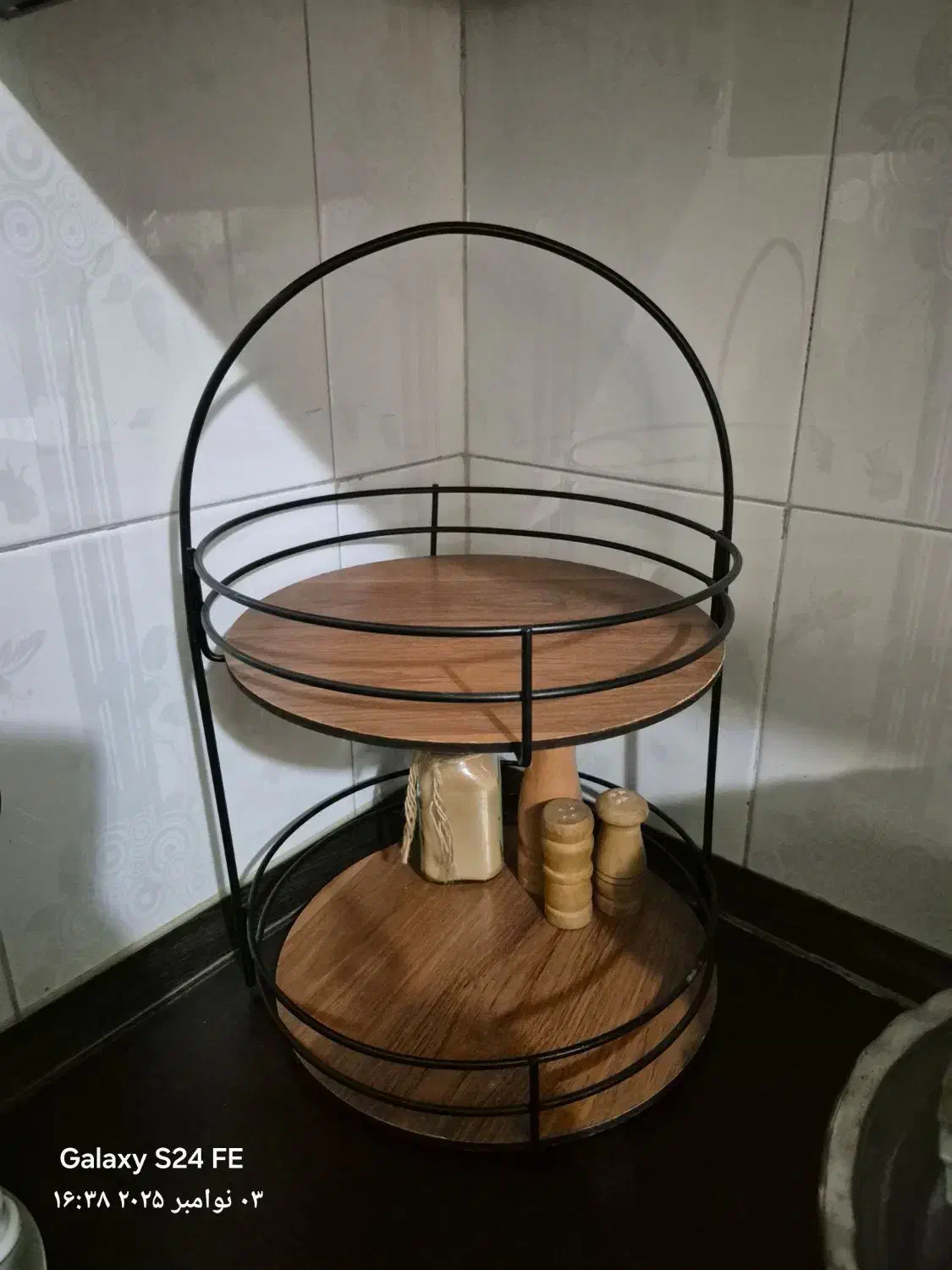 استند ۲ طبقه|کتابخانه، شلف، قفسه‌های دیواری|اسلام‌شهر, شهرک قائمیه|دیوار