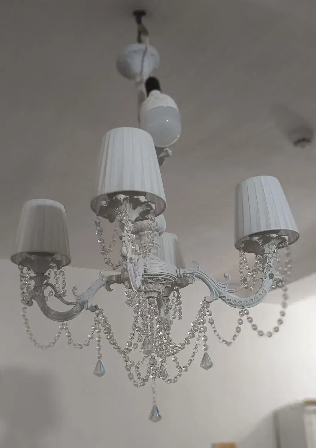 لوستر سفید مدرن نو نو|لوستر و چراغ آویز|خرم‌آباد, |دیوار