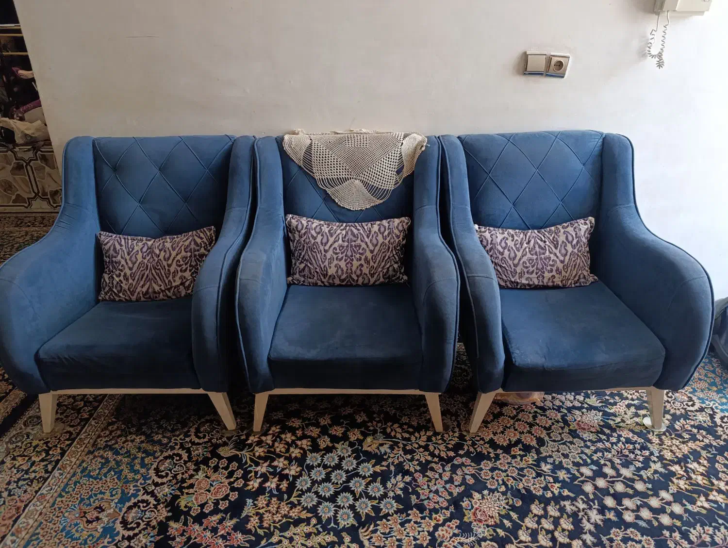 مبل چهار نفره راحتی|مبلمان خانگی و میز عسلی|شیراز, صاحب الزمان|دیوار