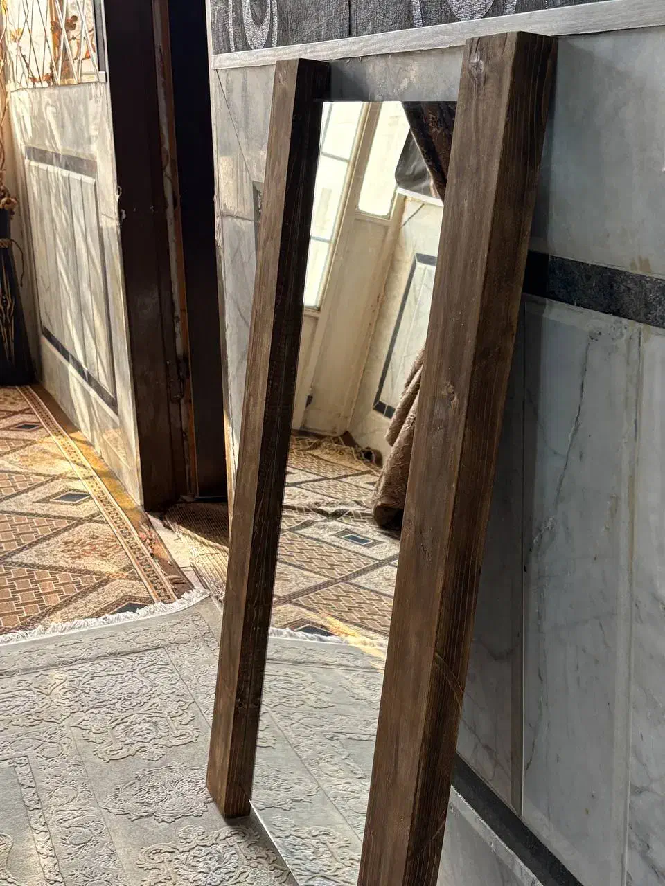 آینه با فریم چوبی|آینه|زابل, |دیوار