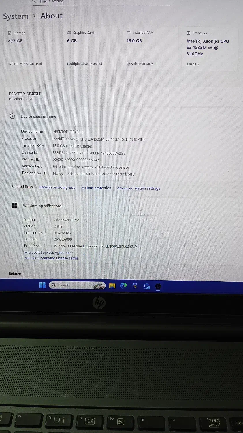 لپ تاپ hp zbook 17 g4|رایانه همراه|مشهد, رضاشهر|دیوار