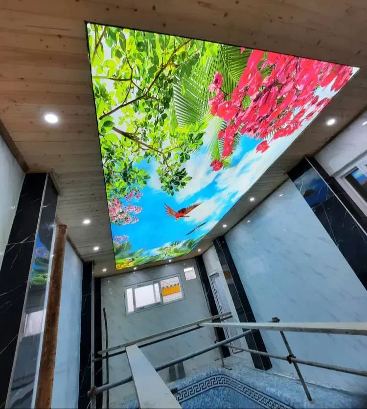 کاغذ دیواری پوستر سه بعدی ماربل ترموال پارکت کناف|مصالح و تجهیزات ساختمان|نور, |دیوار