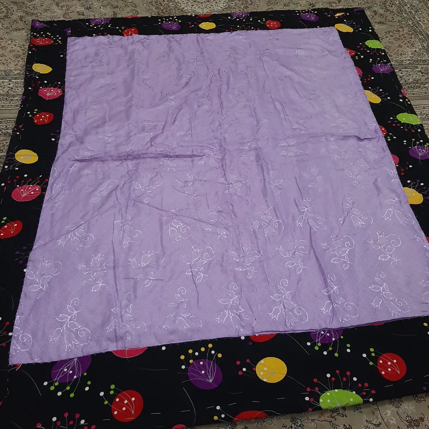 لحاف پشمی با ملحفه نو|رختخواب، بالش، پتو|لاهیجان, کوی زمانی|دیوار