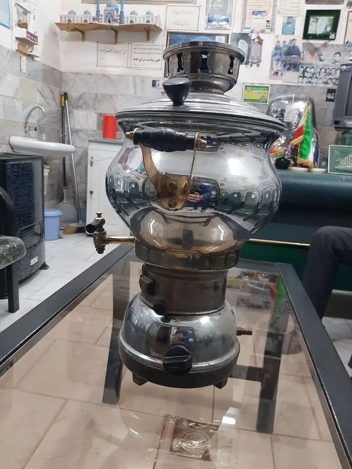 فروش سماور گازی ...|سماور، چای‌ساز، قهوه‌ساز|تاکستان, |دیوار