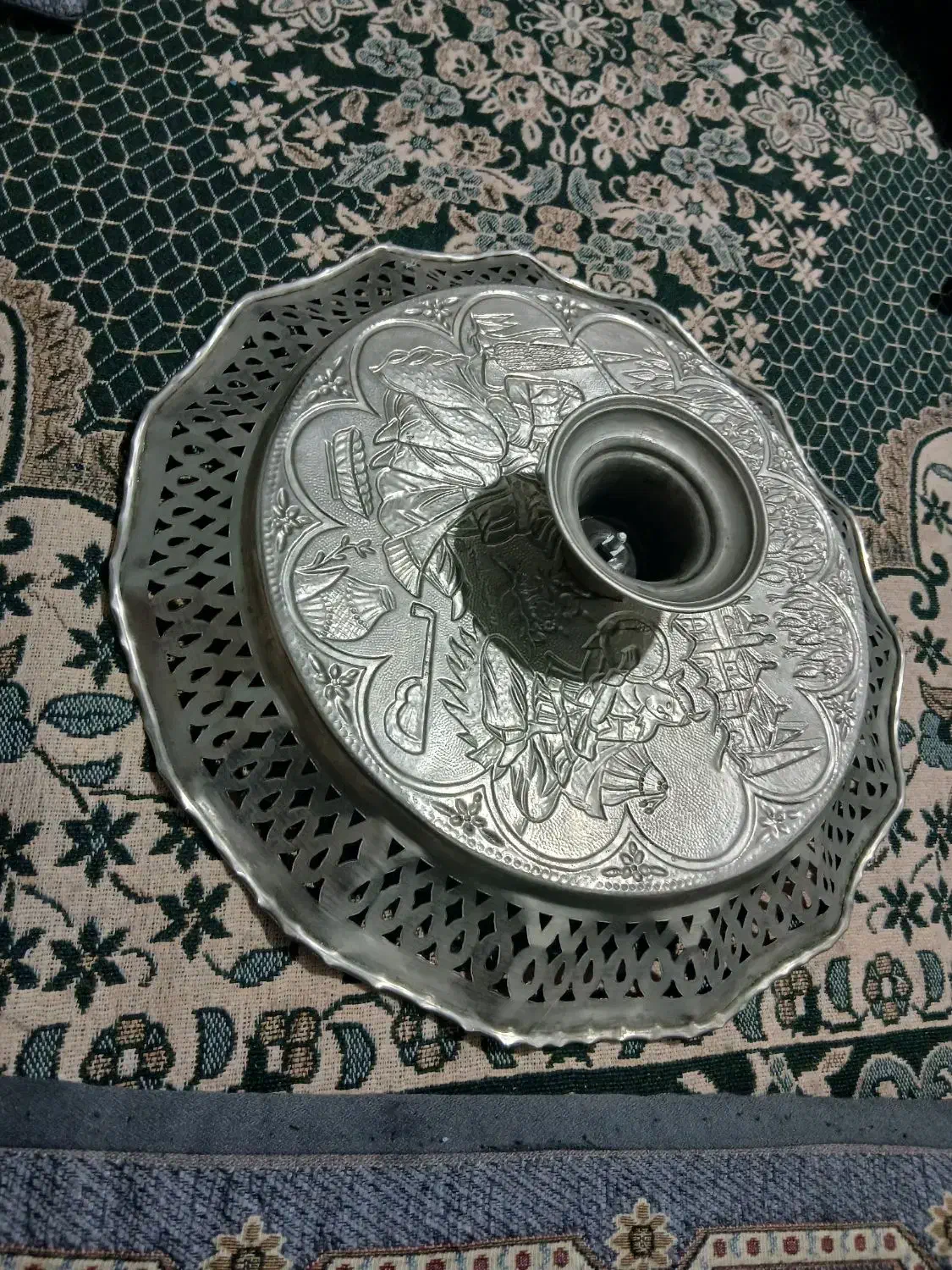 میوه خوری مس قدیمی|کلکسیون اشیاء عتیقه|کرمان, |دیوار