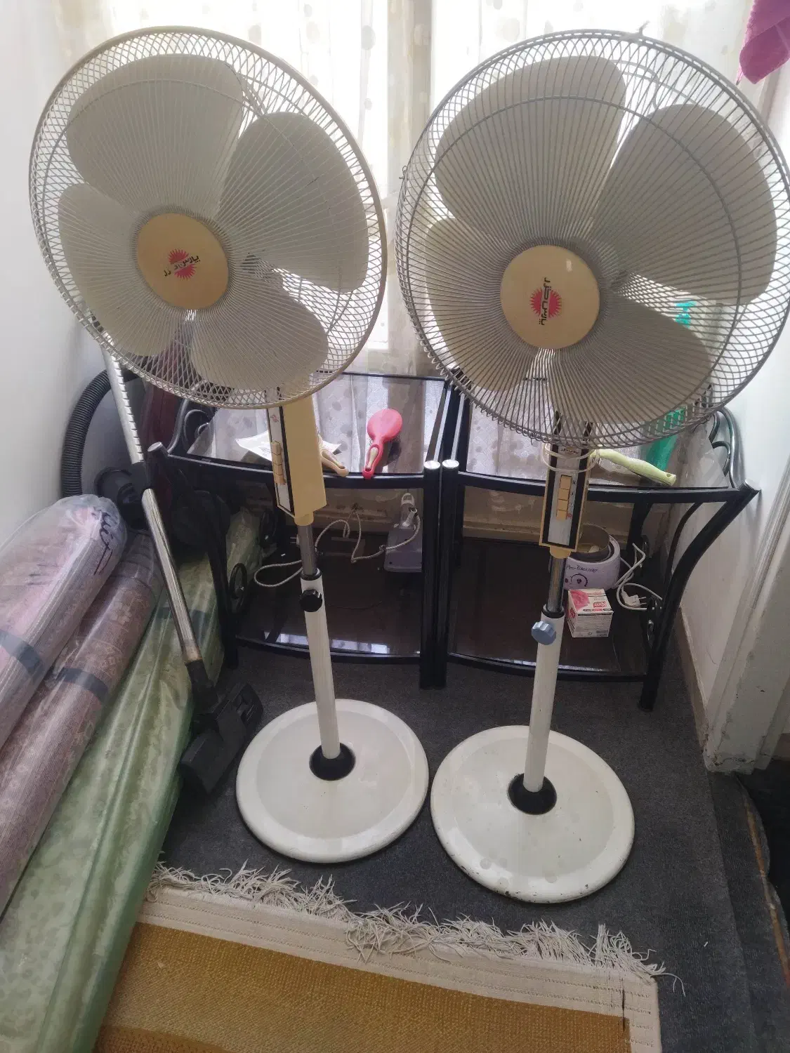 دو عدد پنکه پارس خزر|پنکه و تصفیه‌کنندهٔ هوا|گنبد کاووس, |دیوار