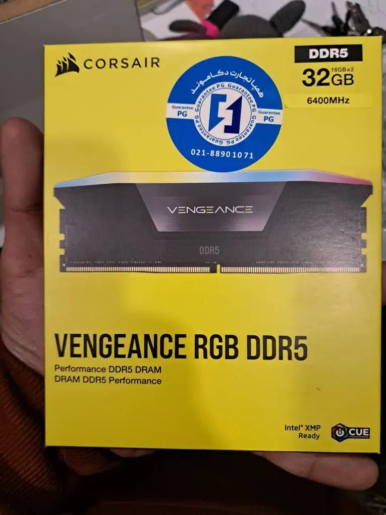 ram 32g 6400 vengeance RGB DDR5|قطعات و لوازم جانبی رایانه|تهران, فلسطین (میدان انقلاب)|دیوار