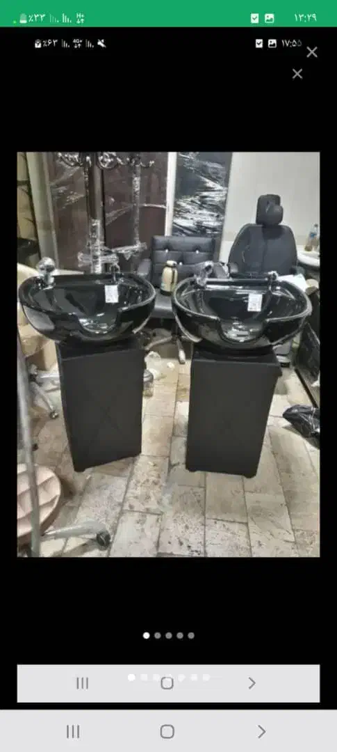 سرشور صندلی اصلاح آینه دکور تخت تتو آرایشگاه ترولی|آرایشگاه و سالنهای زیبایی|شیراز, شهرک سراج|دیوار