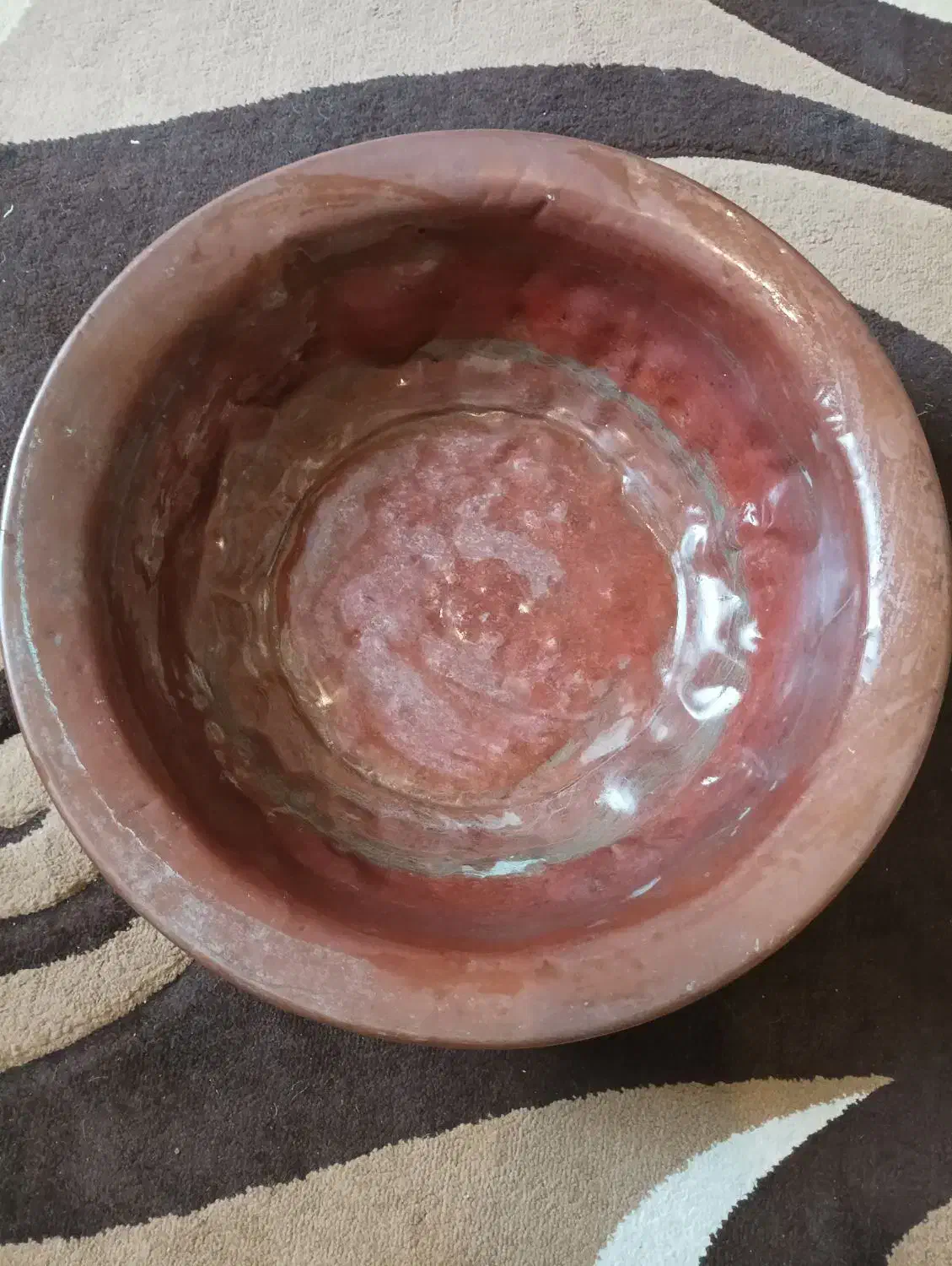 لگن بزرگ مسی|کلکسیون اشیاء عتیقه|تهران, چوب تراش|دیوار