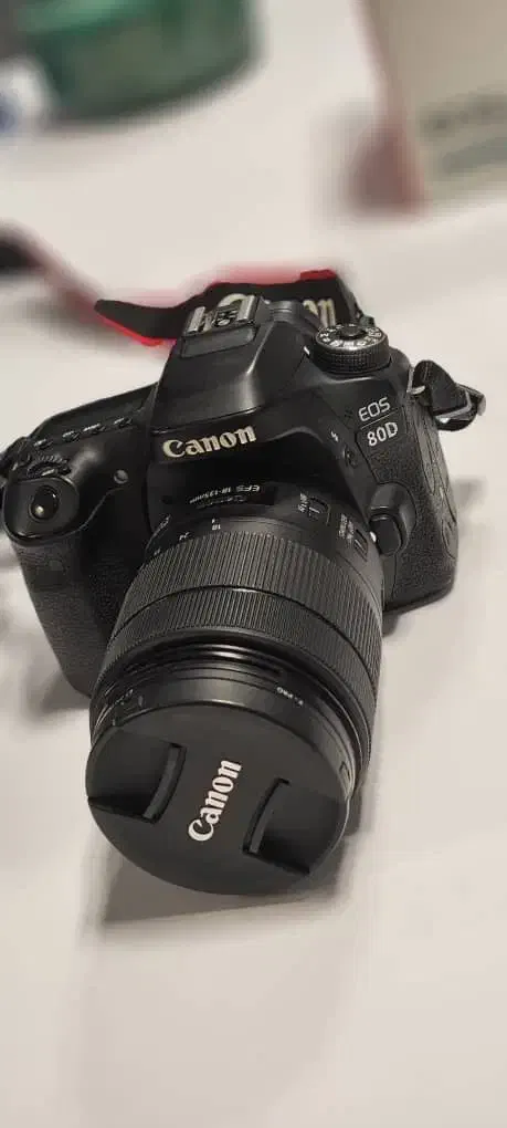 دوربین کنون 80d لنز ۱۸-۱۳۵ و لنز ۵۰ فیکس|دوربین عکاسی و فیلمبرداری|تهران, شهرک غرب|دیوار