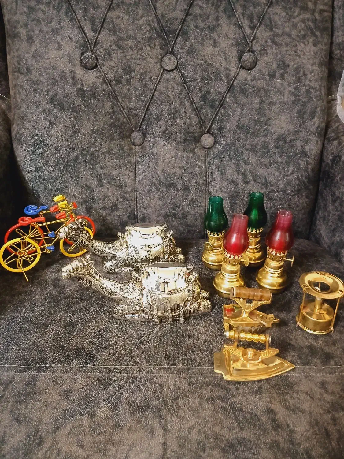 برنجی برنزی مجسمه دکوری ظروف آشپزخانه جاجواهرات|کلکسیون اشیاء عتیقه|تهران, افسریه جنوبی|دیوار