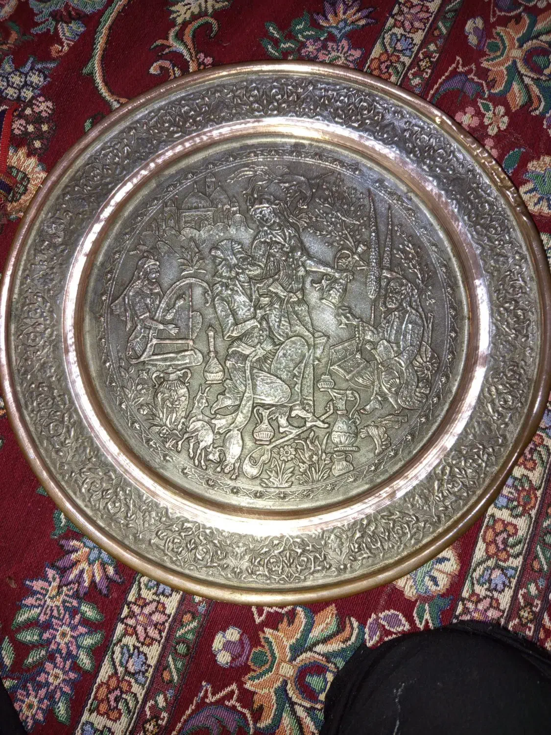 بشقاب تزئینی،عتیقه|کلکسیون اشیاء عتیقه|بومهن, |دیوار