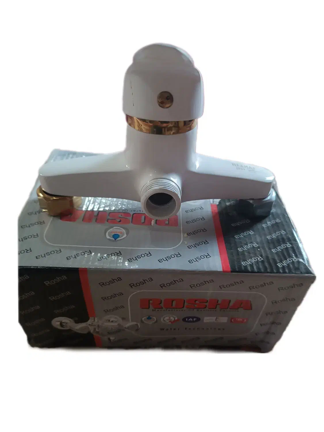 شیر آلات سفید طلایی|لوازم حمام|شادگان, |دیوار