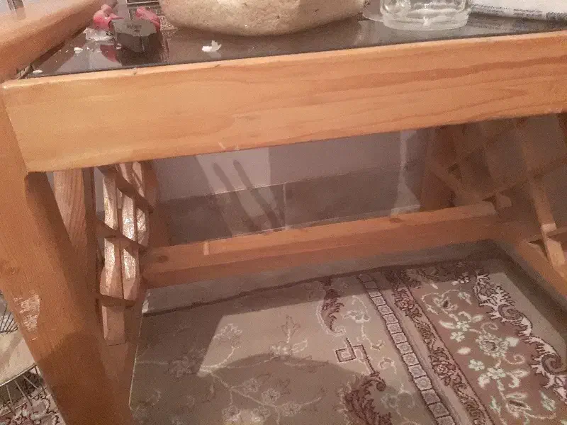 میز جلو مبلی چوبی|مبلمان خانگی و میز عسلی|تبریز, |دیوار