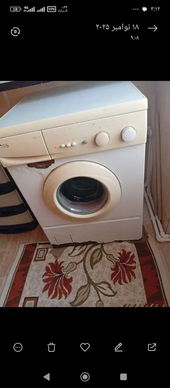 لباس شویی بی عیب و ایراد|ماشین لباسشویی و خشک‌کن لباس|سقز, |دیوار