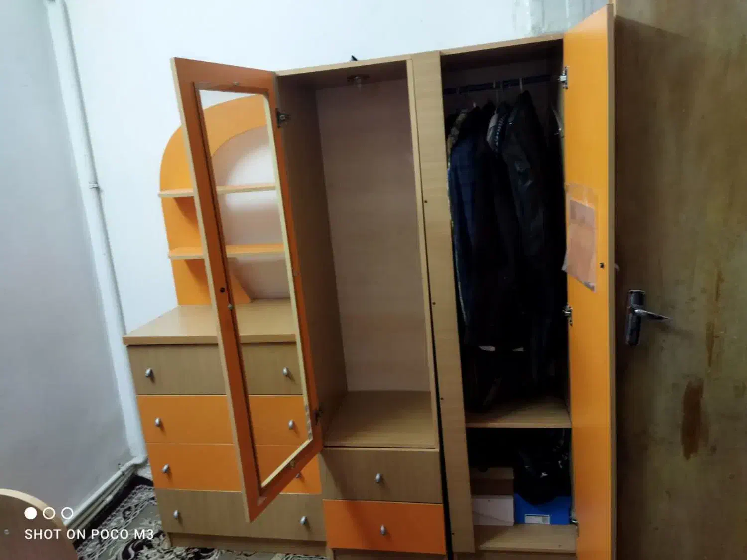 تخت و کمد کودک|تخت و سرویس خواب|ساوه, |دیوار