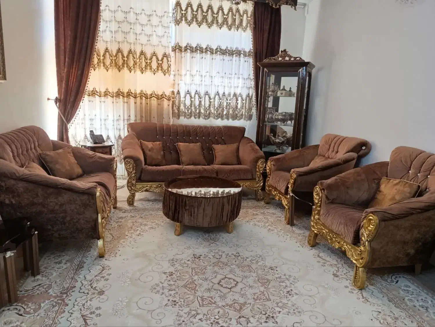 مبل ۷نفره با میز وسط وعسلی|مبلمان خانگی و میز عسلی|گرمسار, |دیوار
