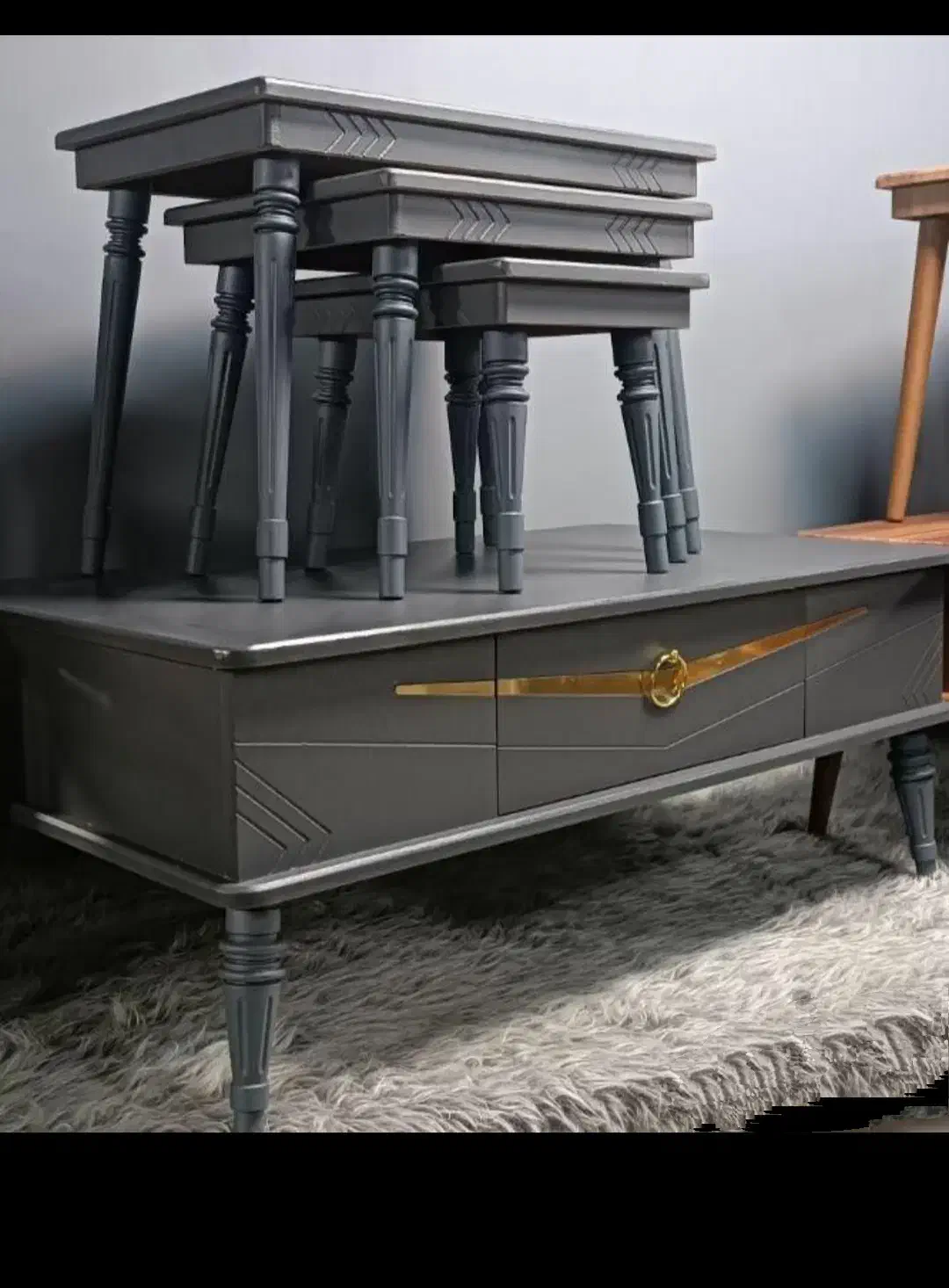 جلو مبلی و عسلی کشودار|مبلمان خانگی و میز عسلی|رشت, باهنر|دیوار