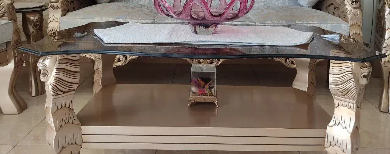 مبل سلطنتی 9نفره|مبلمان خانگی و میز عسلی|برخوار, |دیوار