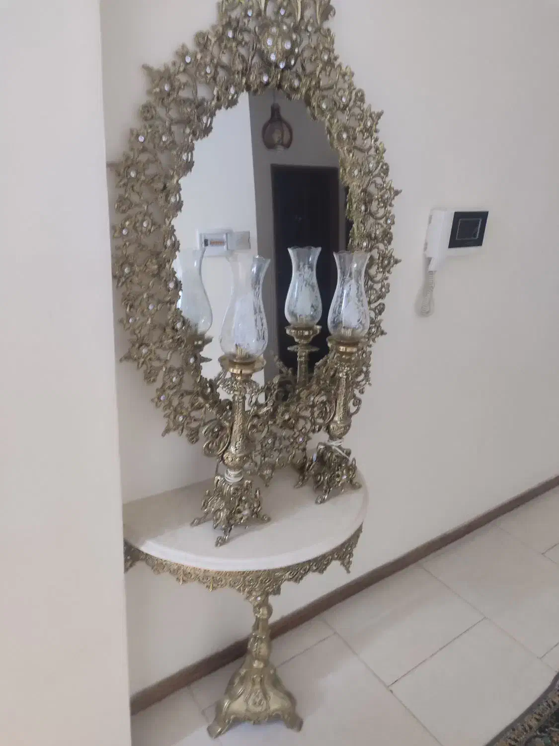 اینه شمدون استفادع نشده در حد اکبند|بوفه، ویترین، کنسول|شاهرود, |دیوار