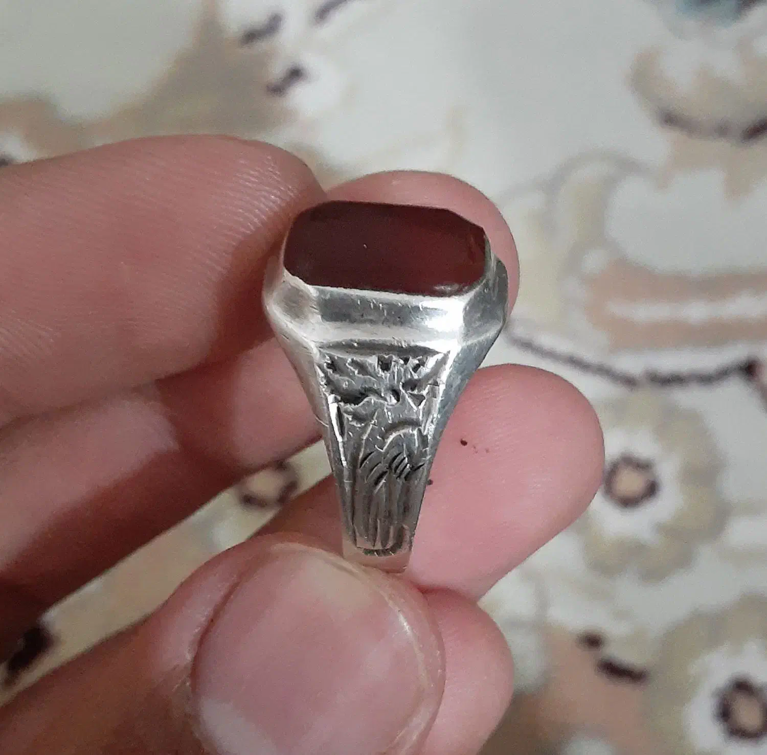 انگشتر نقره گوزنی دست ساز قدیمی|جواهرات|کوهنانی, |دیوار