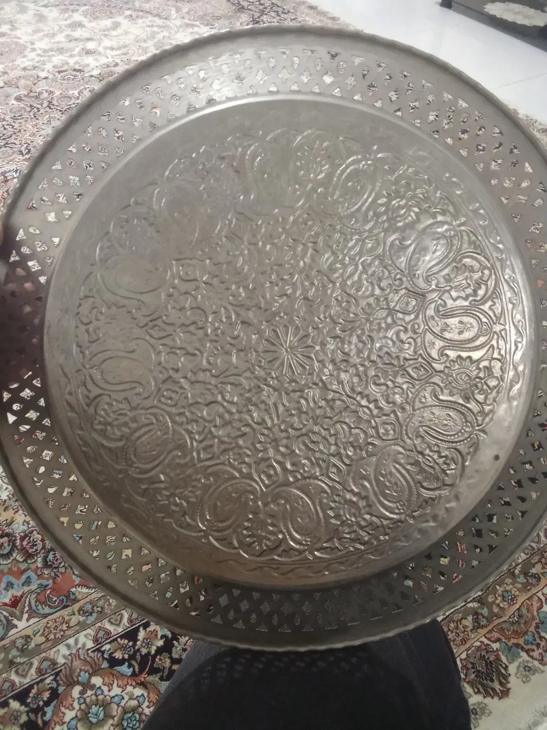 سینی قدیمی مسی قیمت پیشنهادی|کلکسیون اشیاء عتیقه|نیشابور, شریعتی|دیوار