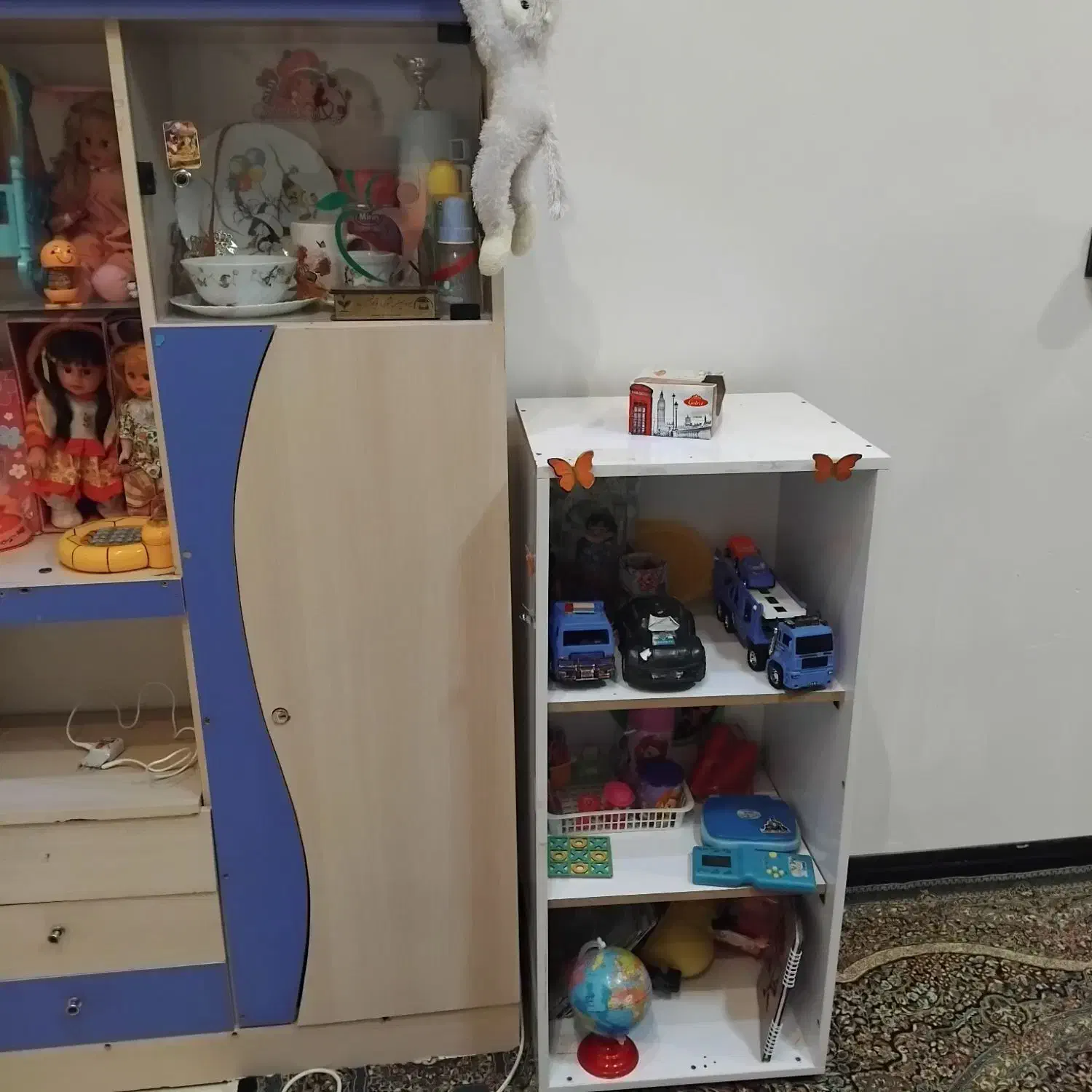 دوتا کمد|کتابخانه، شلف، قفسه‌های دیواری|رفسنجان, |دیوار