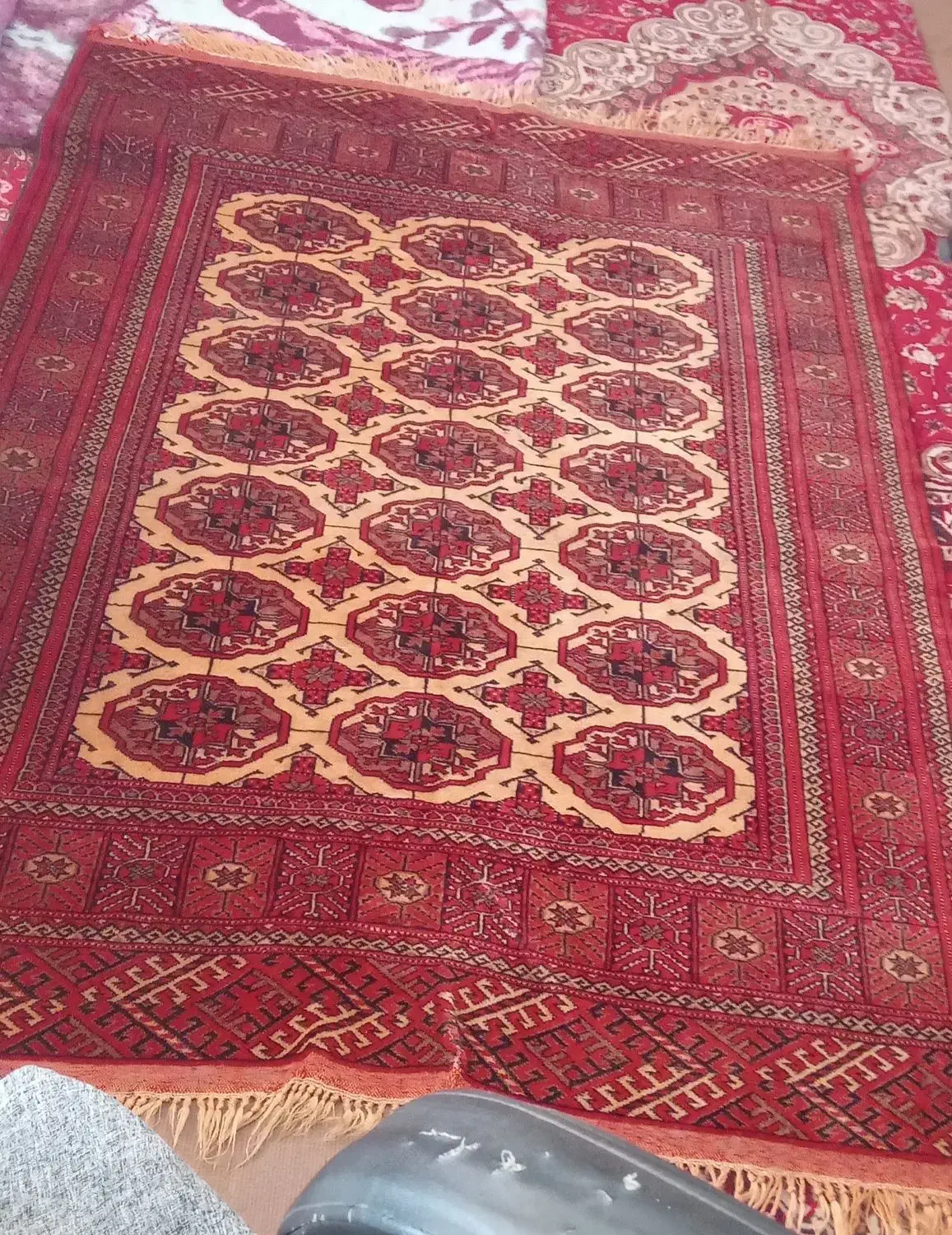 قالیچه دستباف ترکمن|فرش|گلبهار, شهر جدید گلبهار|دیوار