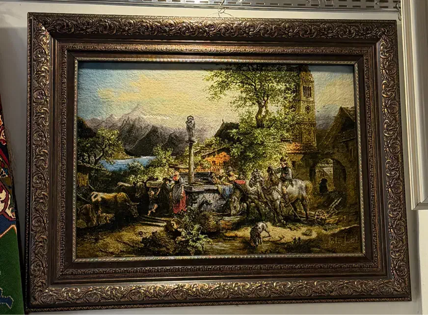 تابلوفرش سرچشمه گل ابریشم|تابلو فرش|تهران, سعادت‌آباد|دیوار