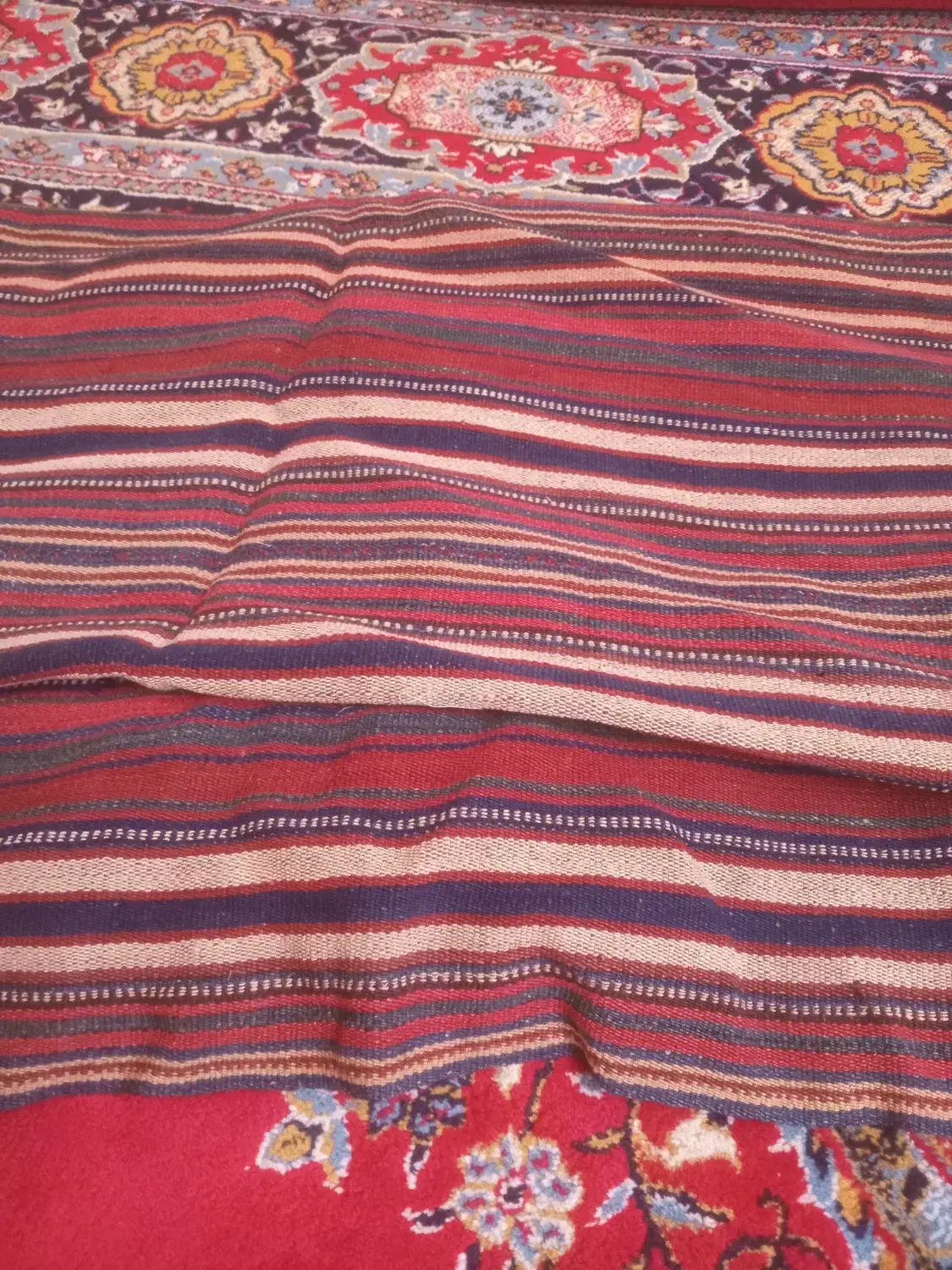 دو عدد جاجیم قدیمی تمیز|گلیم، جاجیم، گبه|قم, شهر قائم|دیوار