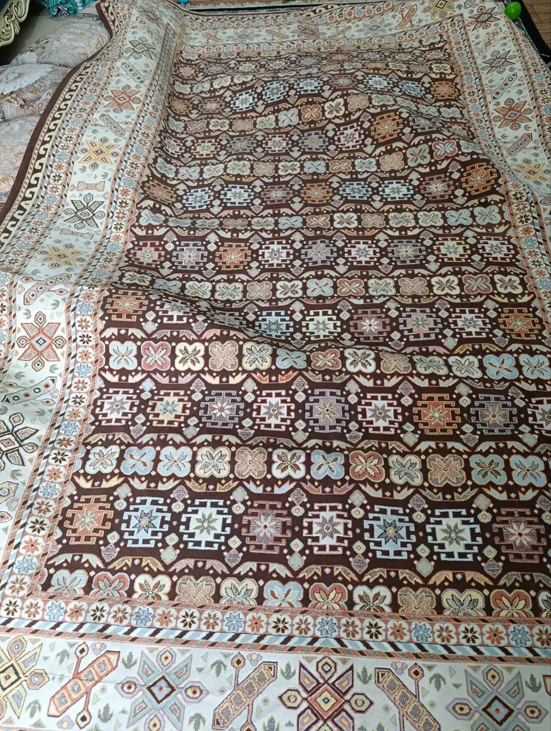 فرش گیلیم طرح گل گلی سالم ۹متری|فرش|کرج, کلاک بالا|دیوار