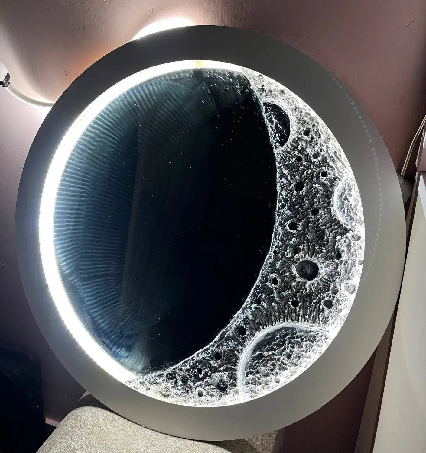 آینه ماه|آینه|رفسنجان, |دیوار