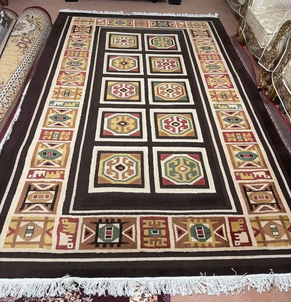 گلیم فرش۹متری تازه از قالیشویی اومده|فرش|کازرون, |دیوار