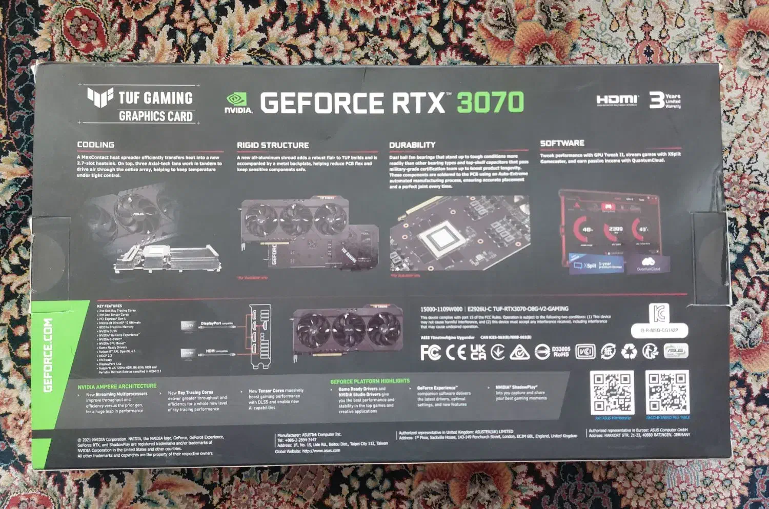 RTX 3070 asus tuf|قطعات و لوازم جانبی رایانه|تهران, فرمانیه|دیوار