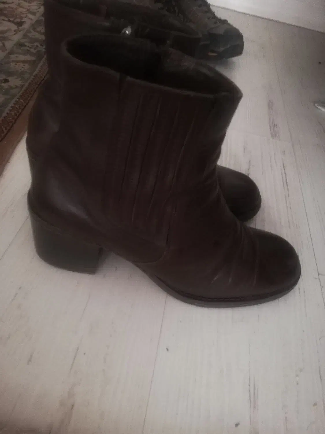 کفش چرم نیم بوت قهوه ای نو|کیف، کفش، کمربند|تهران, تجریش|دیوار