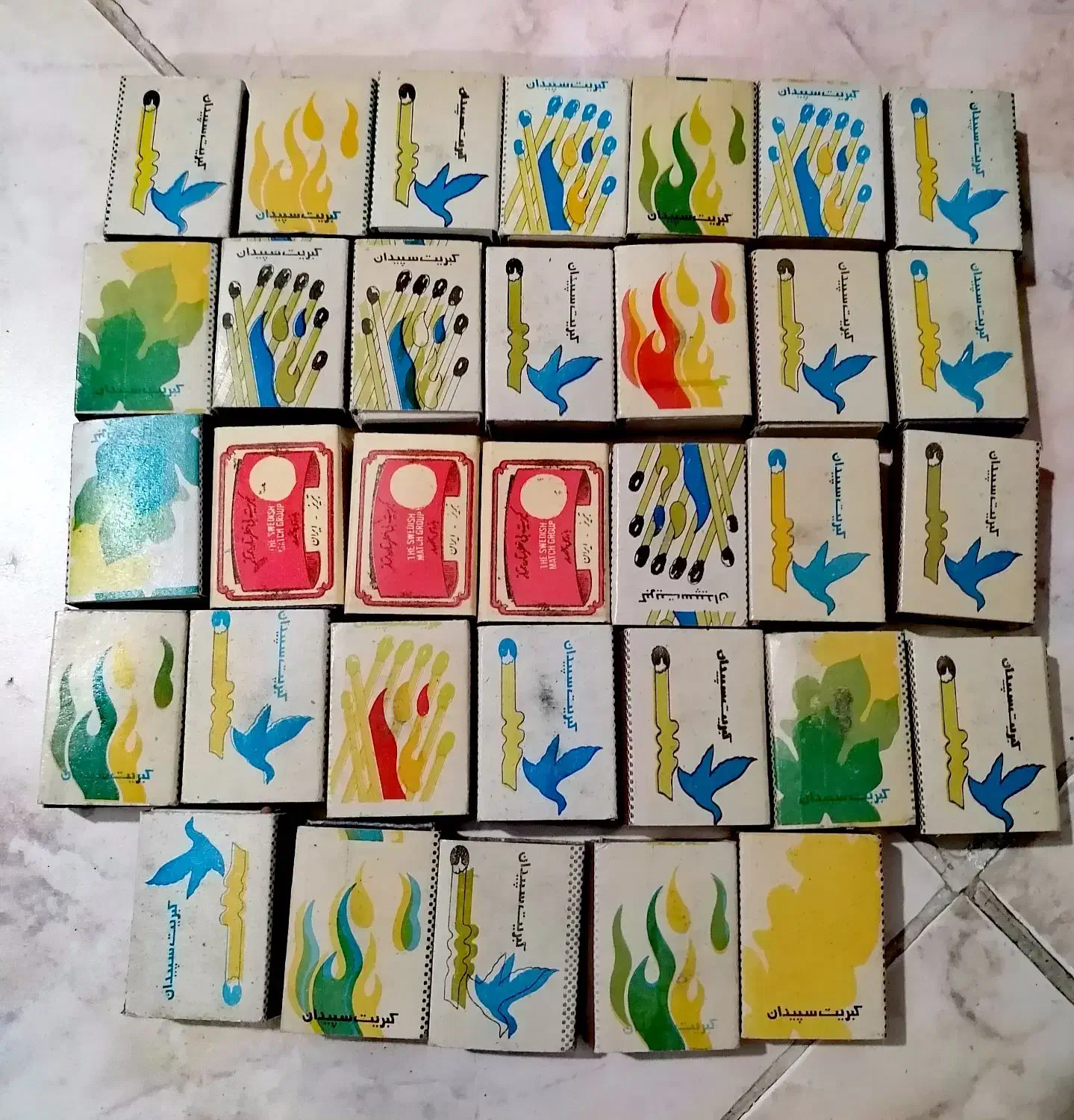 کبریت های قدیمی دهه50 و 60|کلکسیون اشیاء عتیقه|شیراز, دشت چنار|دیوار