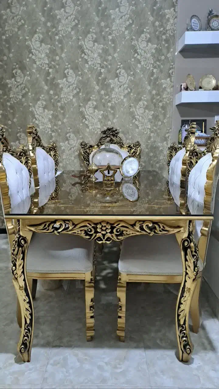 میز ناهار خوری 6نفره تمام چوب|میز و صندلی غذاخوری|کرج, شهرک جهان آرا|دیوار