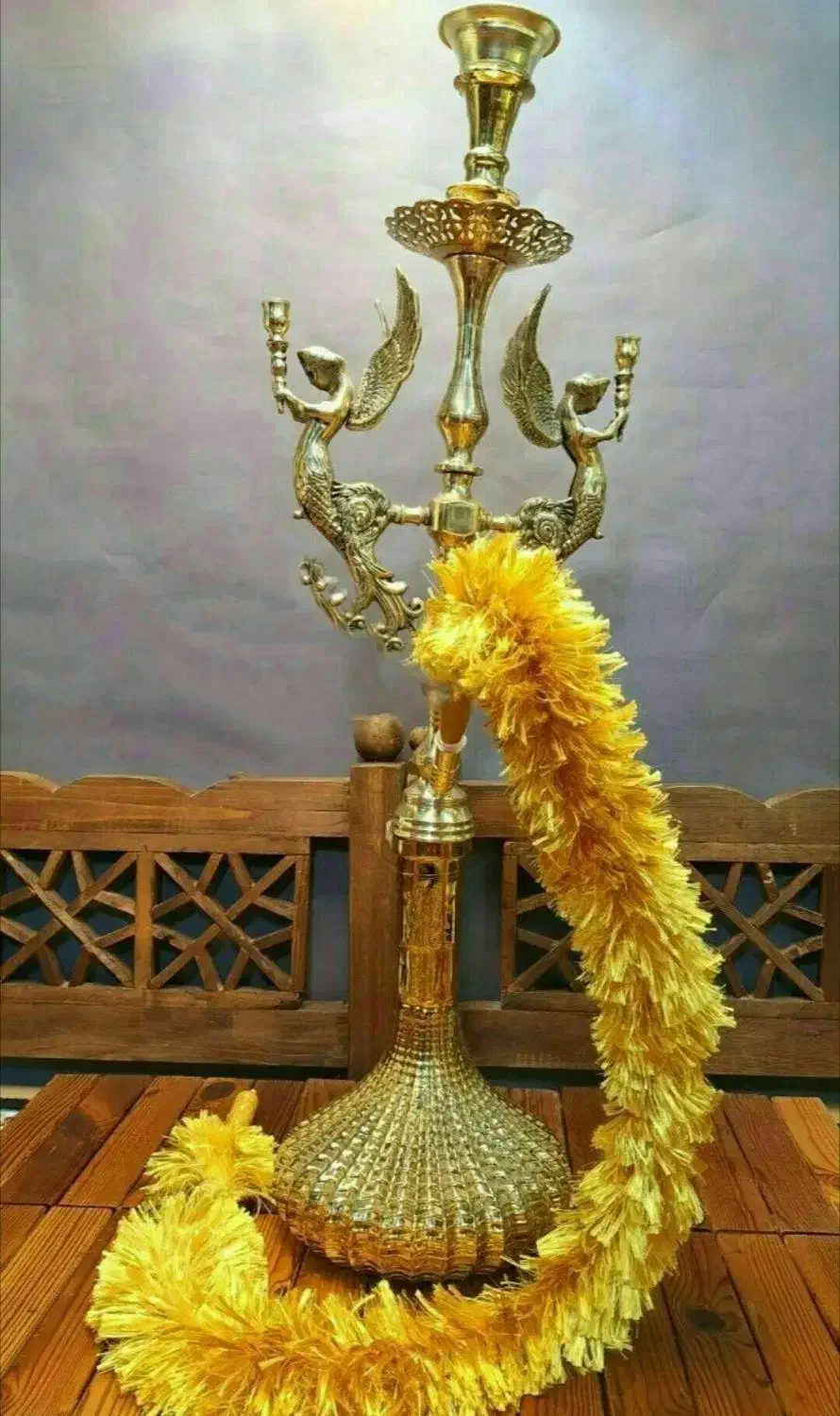 سماور زغالی یا ذغالی و قلیون یا قلیان برنجی|سماور، چایساز، قهوهساز|تهران, فرحزاد|دیوار