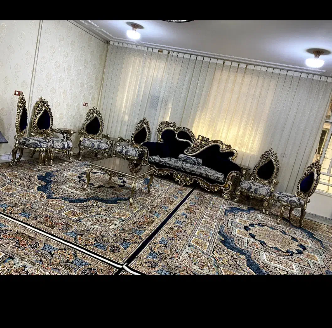 ۴تخته فرش ۱۲متری بامبلمان ۹نفره|فرش|دورود, |دیوار