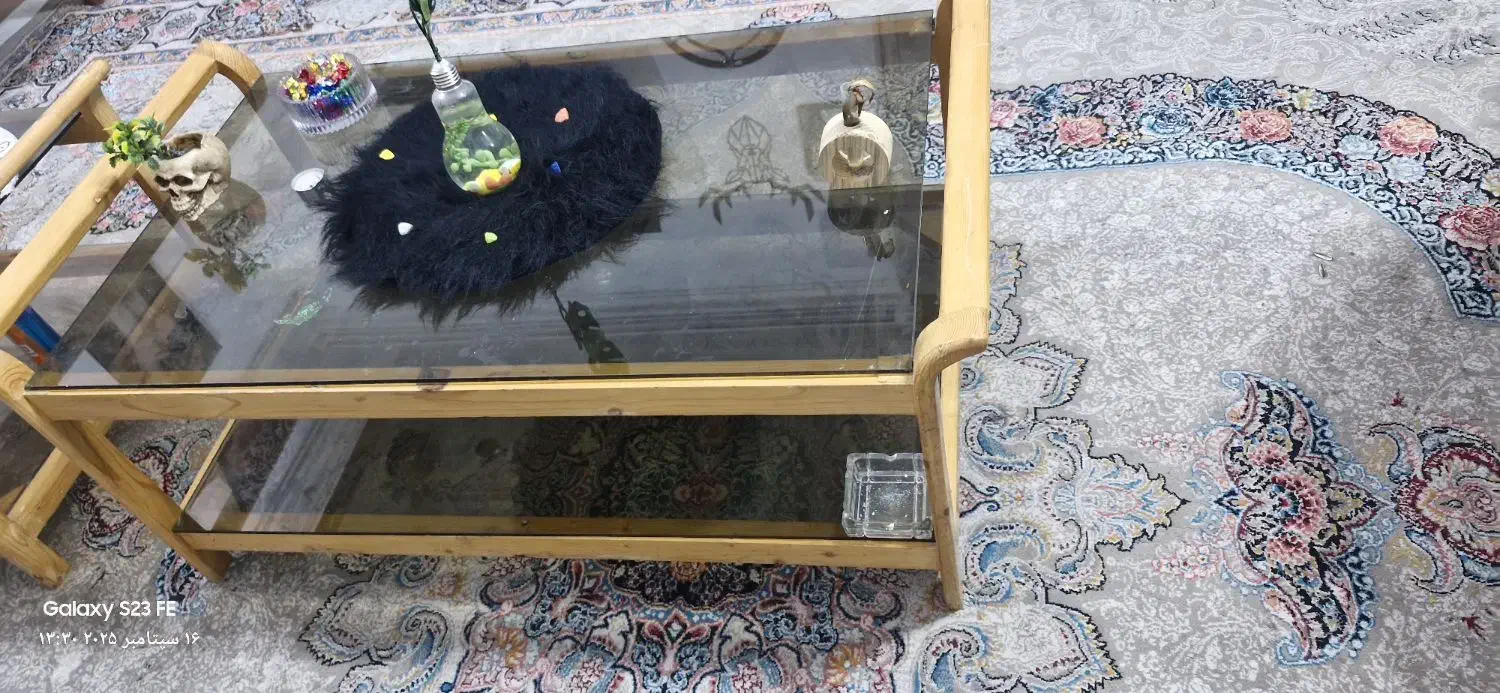 میز وسط یا جلو مبلی چوب راش|مبلمان خانگی و میز عسلی|بندر امام خمینی, |دیوار