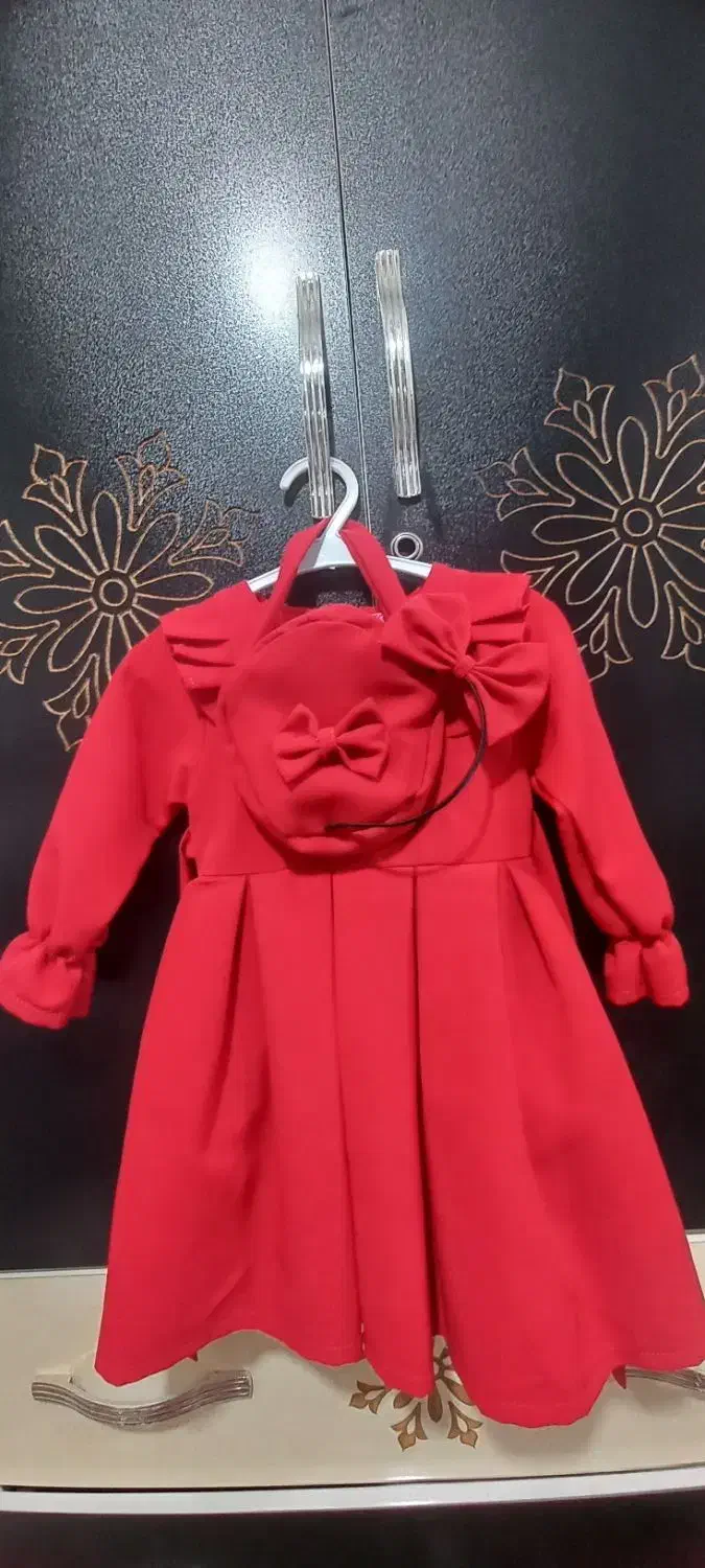 لباس دخترانه همراه با تل و کیف|کفش و لباس بچه|قم, سید معصوم|دیوار