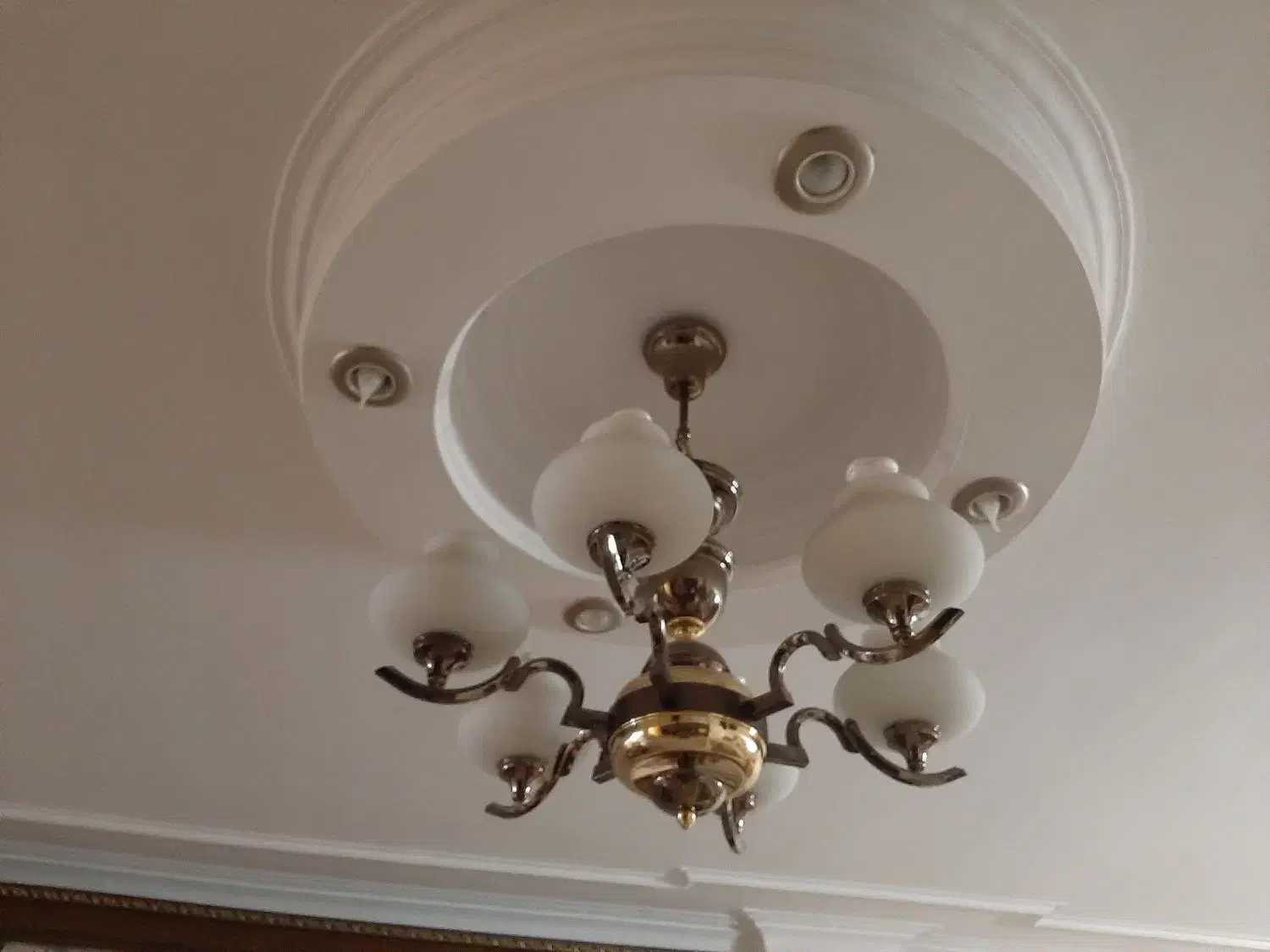 لوستر های برنز سنگین وزن آب طلا خوده|لوستر و چراغ آویز|تهران, ایوانک|دیوار