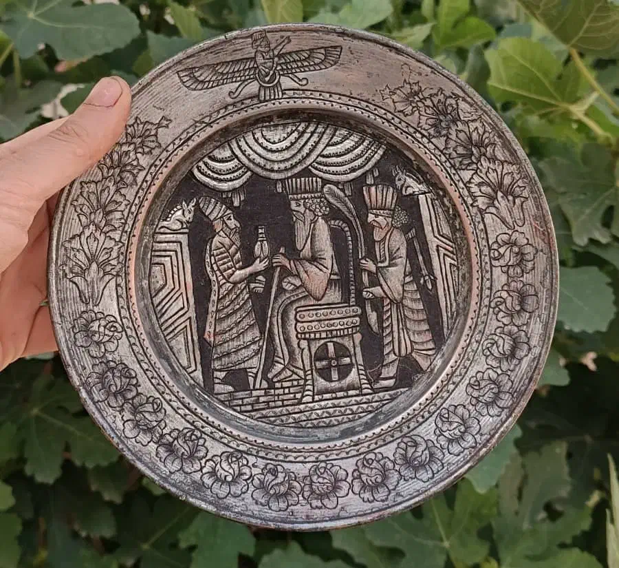 بشقاب 20سانتی مسی|صنایع دستی و سایر لوازم تزئینی|خمینیشهر, |دیوار