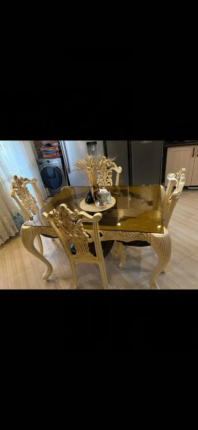 میز غذاخوری چهار نفره|میز و صندلی غذاخوری|تهران, سازمان آب|دیوار