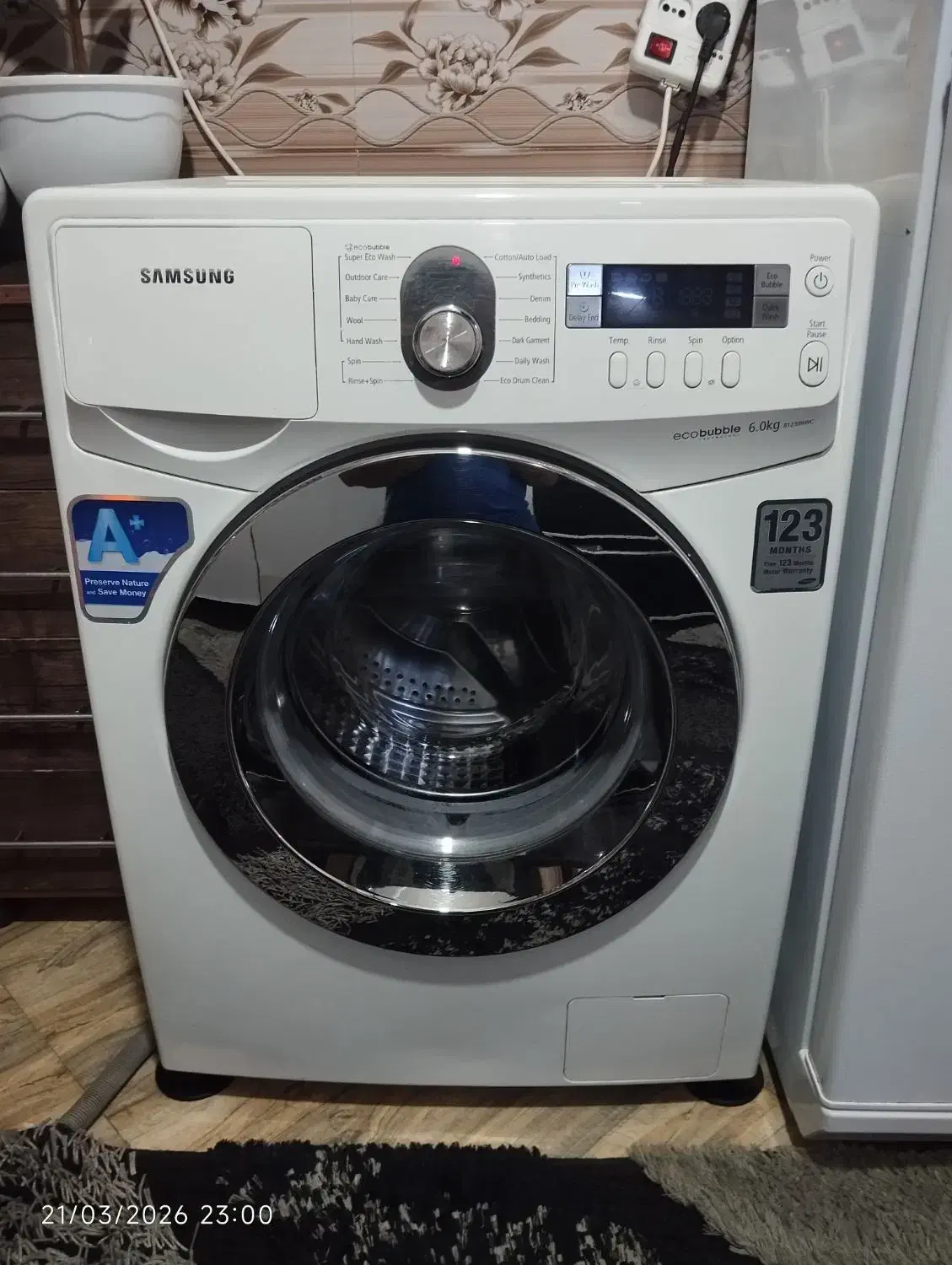 لباسشویی اتومات سامسونگ ۶ کیلو سالم|ماشین لباسشویی و خشک‌کن لباس|مشهد, شهرک بهارستان|دیوار