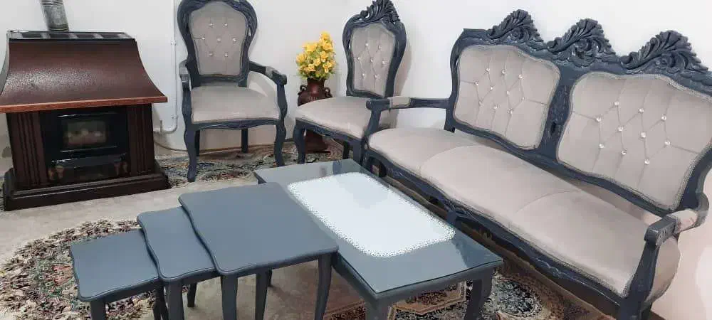 فروش ست ۹ نفره و ناهارخوری ۸نفره|مبلمان خانگی و میز عسلی|آبیک, |دیوار