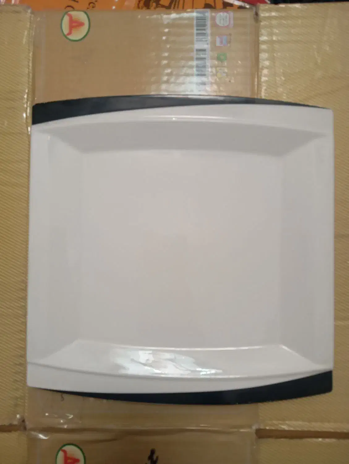 بشقاب چینی چهرگوش مربعی ساعت دبواری ملودی باضمانت|ساعت دیواری و تزئینی|فردیس, فرامرزیه|دیوار